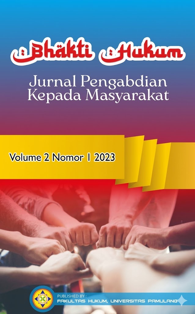 					View Vol. 2 No. 1 (2023): Bhakti Hukum Januari 2023
				