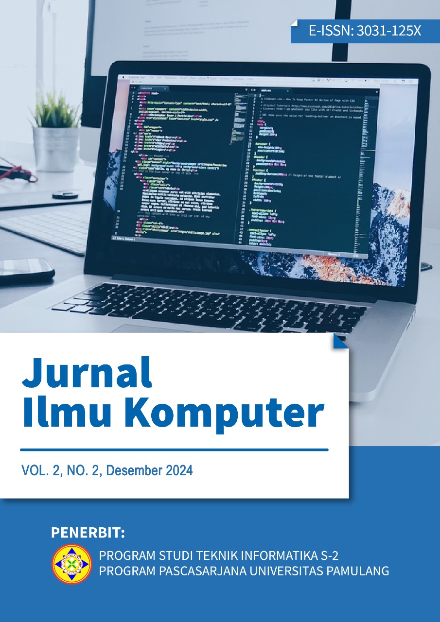 					View Vol. 2 No. 2 (2024): Jurnal Ilmu Komputer (Edisi Desember 2024)
				