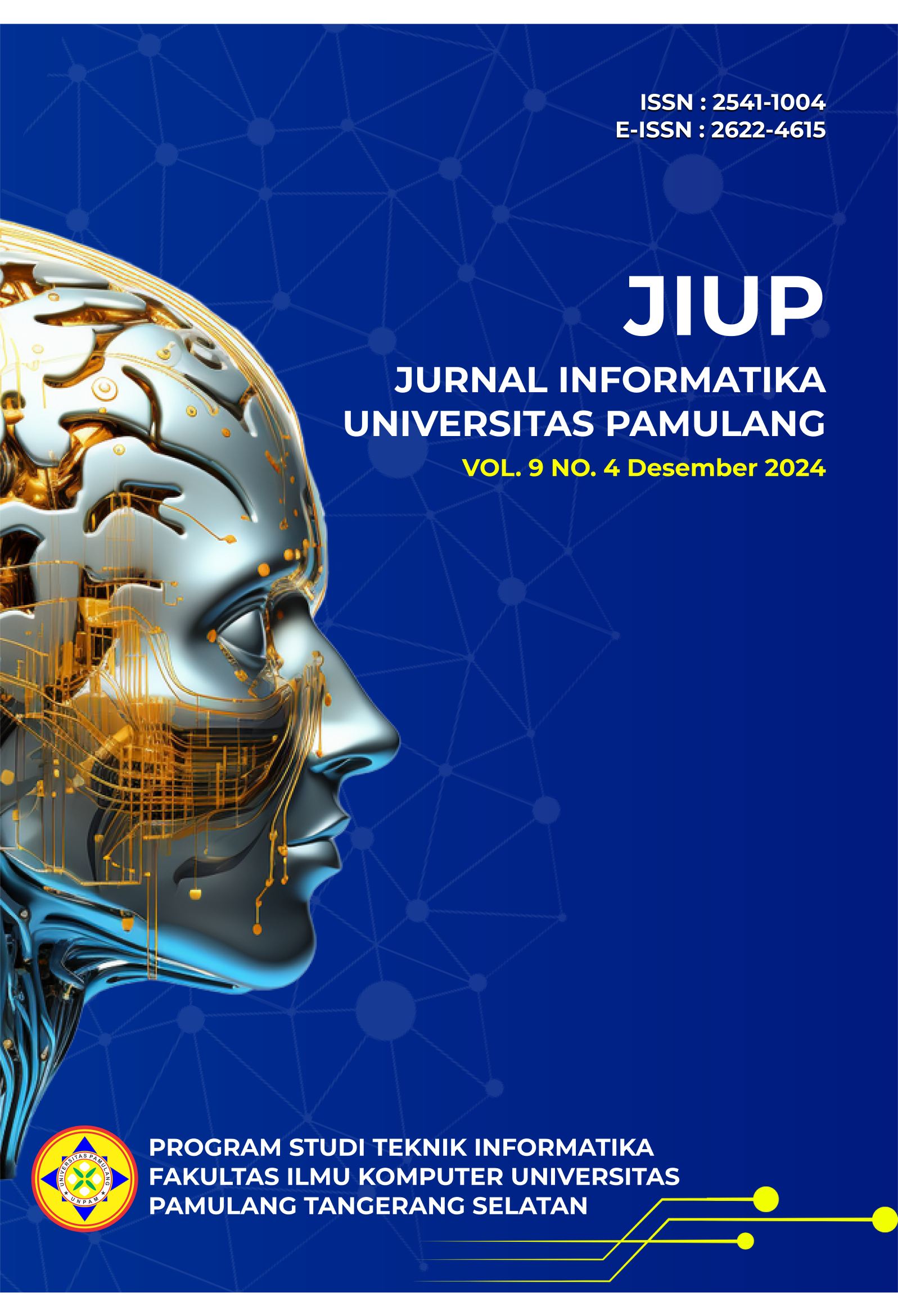 					View Vol. 9 No. 4 (2024): JURNAL INFORMATIKA UNIVERSITAS PAMULANG
				