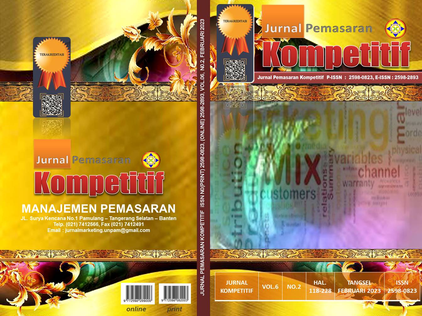 					View Vol. 10 No. 2 (2026): Jurnal Pemasaran Kompetitif
				