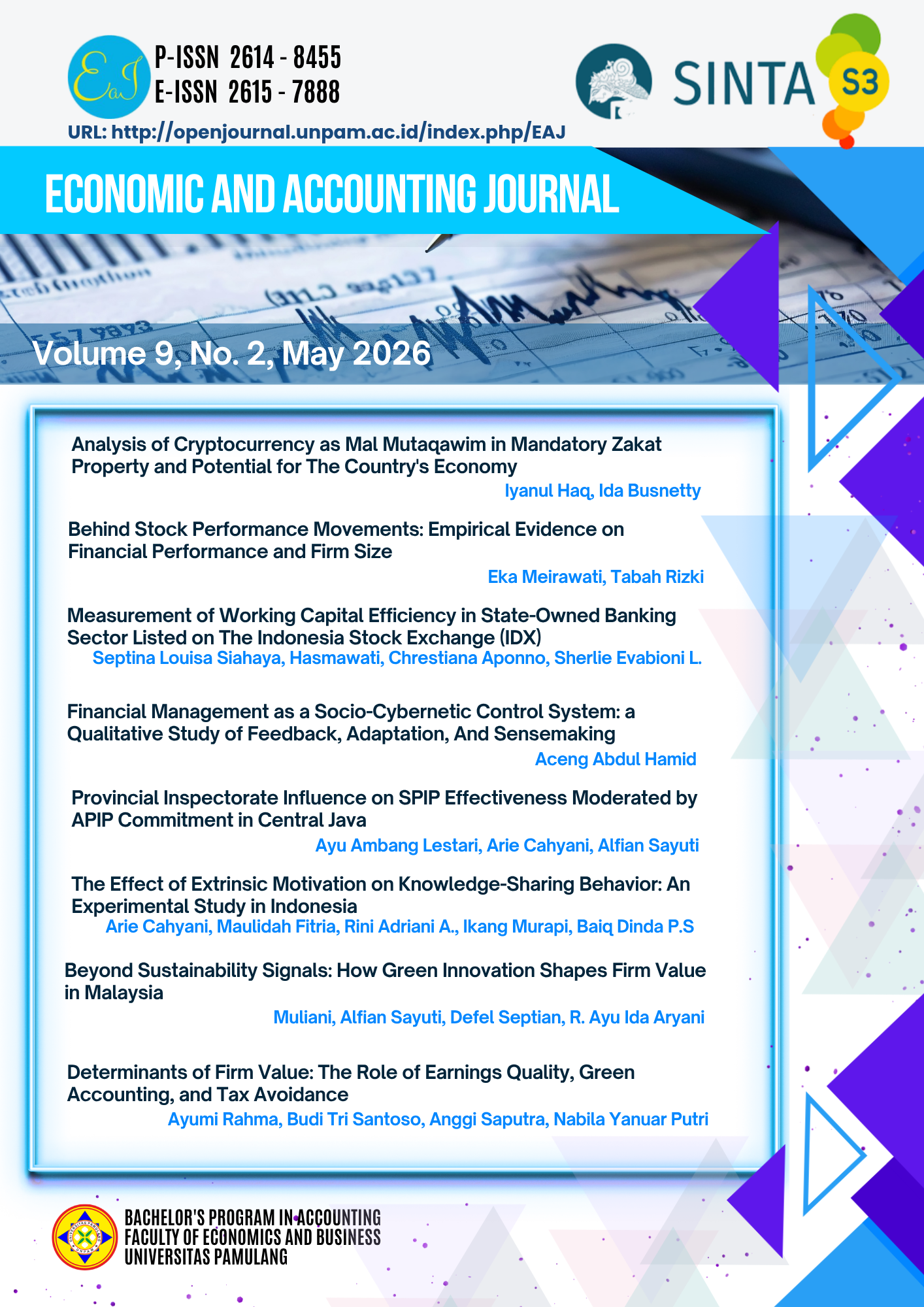 					View Vol. 9 No. 2 (2026): EAJ (Economics and Accounting Journal)
				