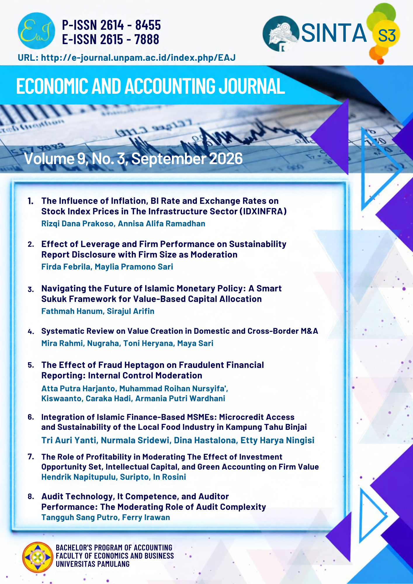 					View Vol. 9 No. 3 (2026): EAJ (Economics and Accounting Journal)
				