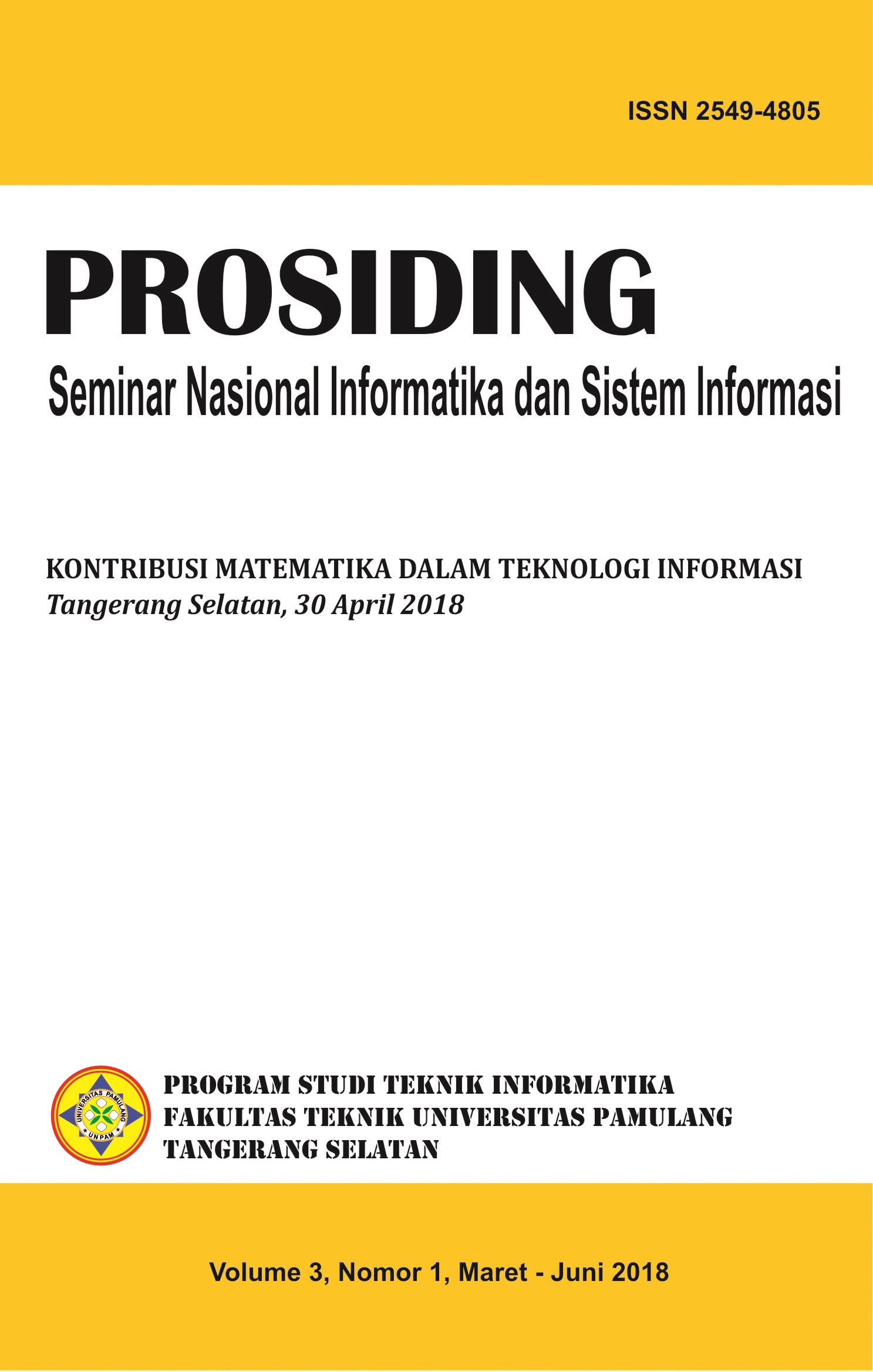 Vol.3 No.1 : Kontribusi Matematika dalam Teknologi Informasi