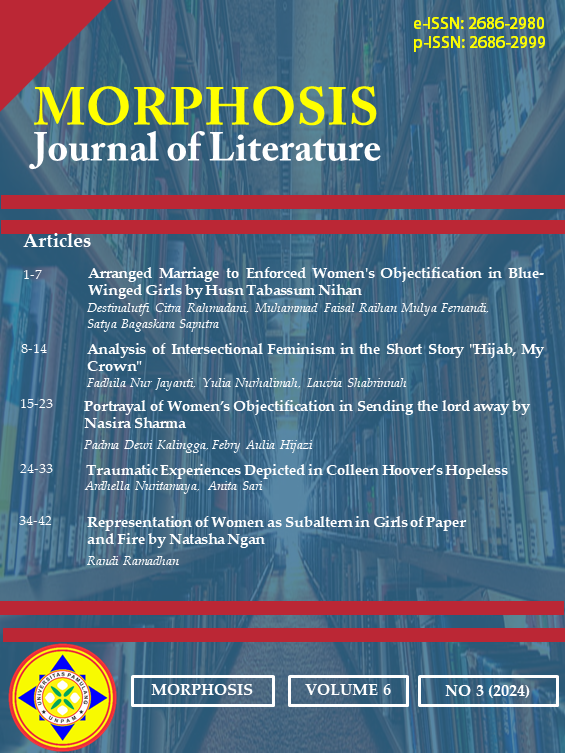 					View Vol. 6 No. 3 (2024): MORPHOSIS: JOURNAL OF LITERATURE
				