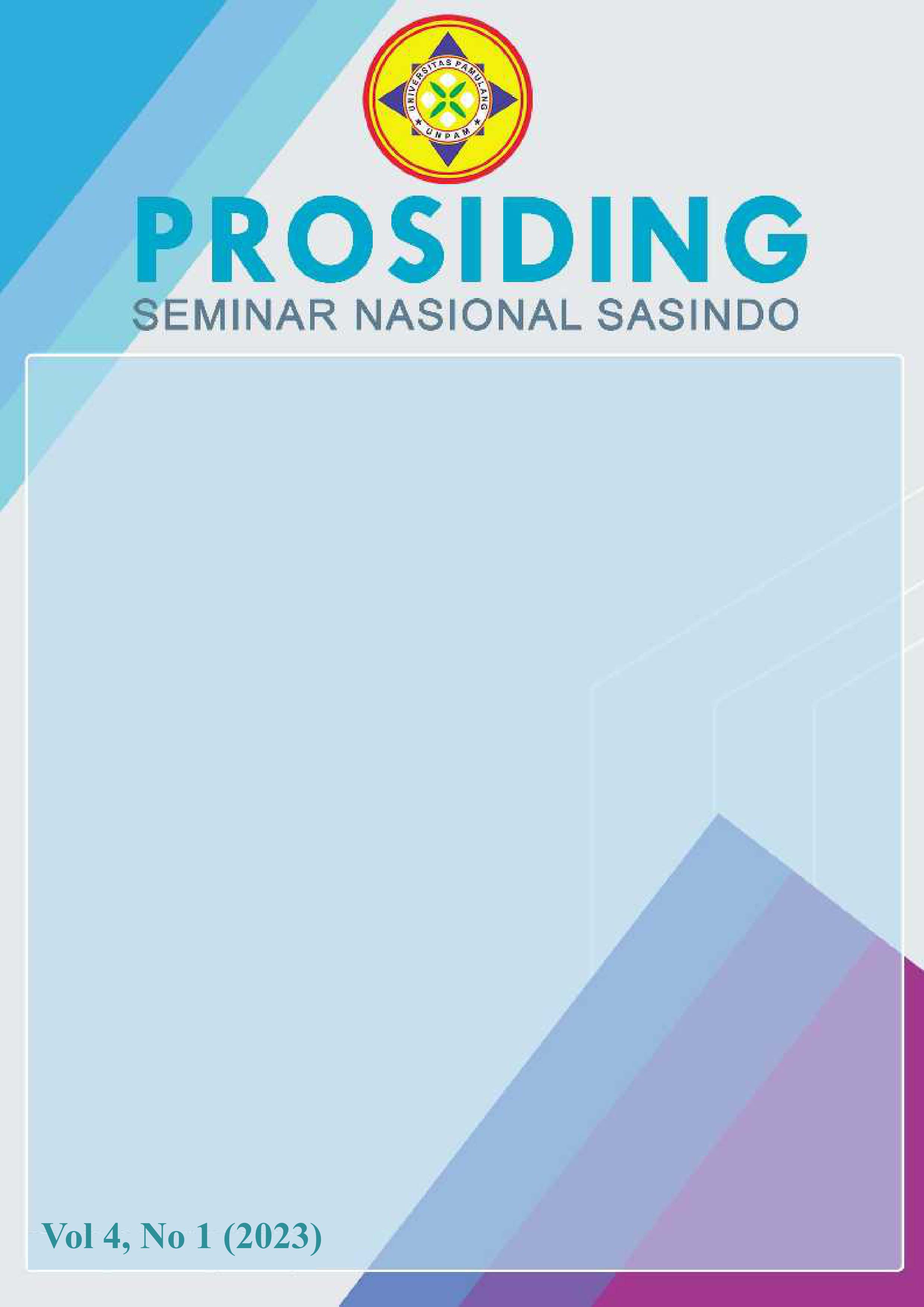 					View Vol. 4 No. 1 (2023): Prosiding Seminar Nasional Sasindo Vol.4 No.1 Desember 2023
				