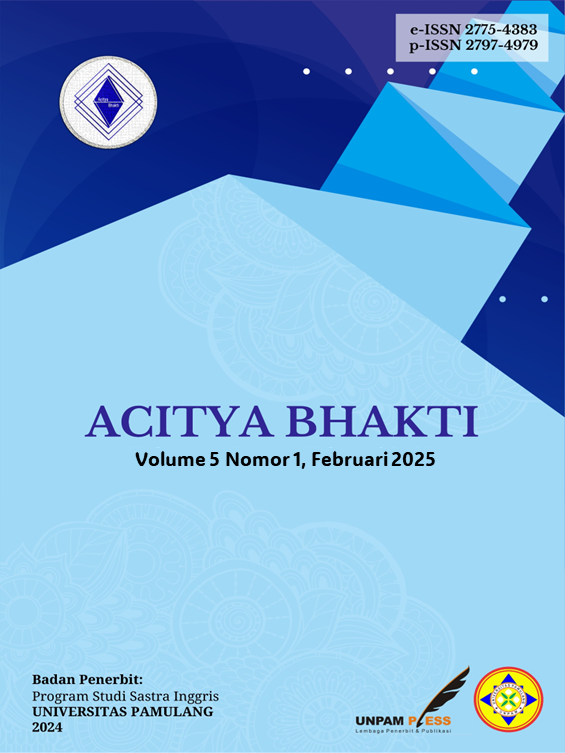 					View Vol. 5 No. 1 (2025): ACITYA BHAKTI
				